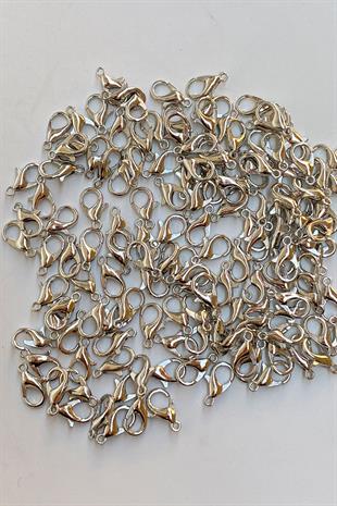 Nikel Rengi Kolye Ve Bileklik Papagan Klipsi 250 Adet