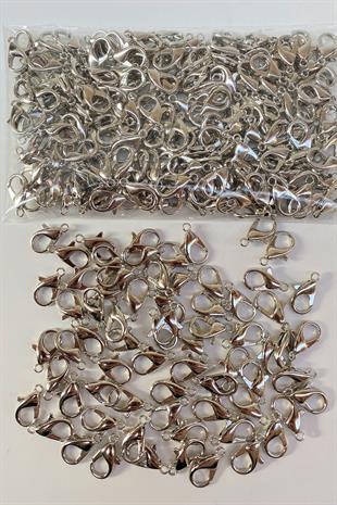 Nikel Rengi Papagan Klips 50 Adet