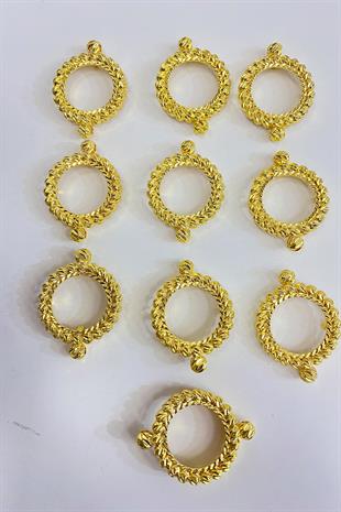 Knitted Pattern Quarter Gold Bracelet Attachment Case