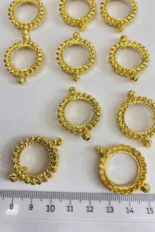 Knitted Pattern Quarter Gold Bracelet Attachment Case