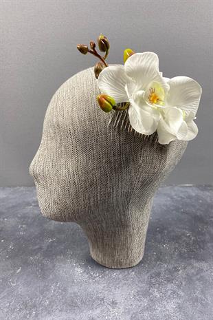 Orkide Taraklı Dış Çekim Gelin Saç Tokası