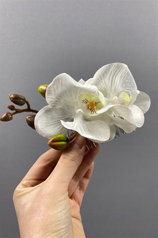 Orkide Taraklı Dış Çekim Gelin Saç Tokası