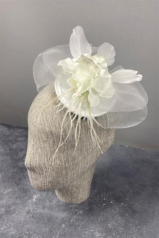 الجملة زهرة الكوبية Voilet الزفاف قبعة الشعر التبعي