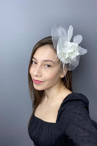 الجملة زهرة الكوبية Voilet الزفاف قبعة الشعر التبعي