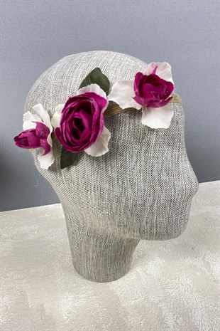 Ortanca ve Şakayık Çiçekli Saç Aksesuarı