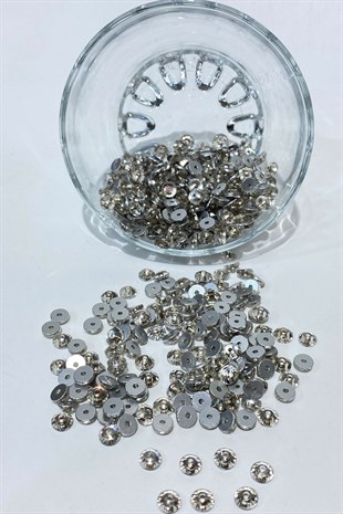 Ortası Delikli Dikme Kristal Sworovski Parlak Cam Boncuk 1 No 10 gr