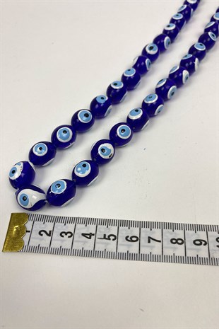 Oval Nazar Boncuğu 10 Dizi 11 mm
