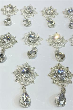 بروش قلادة الحجر البيضاوي