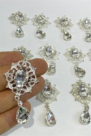 بروش قلادة الحجر البيضاوي