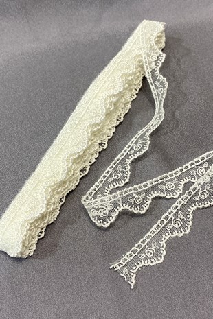 Oymalı Minik Papatya Kenar Güpür Dantel Fisto 9 mt