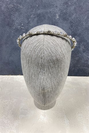 Özel Tasarım Full Parlak Taşlı Gelin Tacı