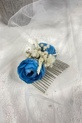 Cotton Herb Chipso and Artificial Flower Comb Hairpin Accessory