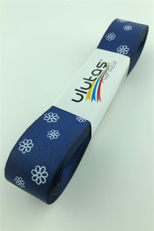 Papatya Baskılı 2,5 Cm Grogren Kurdele