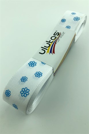 Papatya Baskılı 2,5 Cm Grogren Kurdele