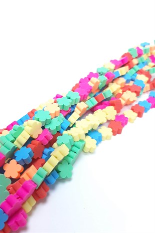 Papatya Model Fimo Hamur Boncuk