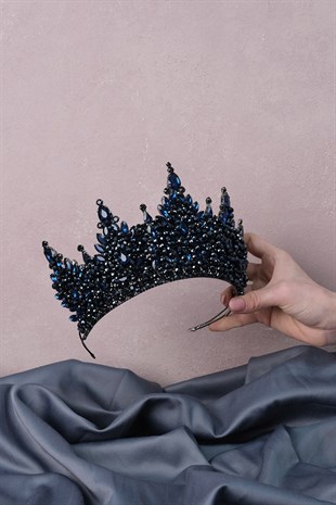 Paris High Dense Bead Embroidered Bridal Henna Tiara