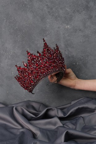 Paris High Dense Bead Embroidered Bridal Henna Tiara