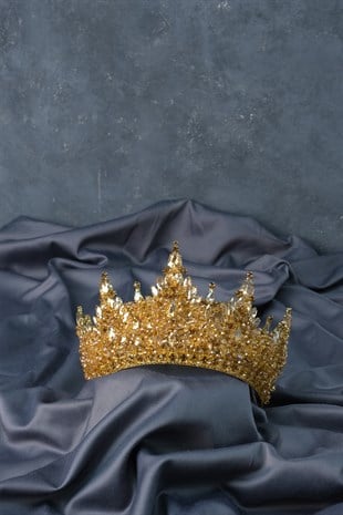 Paris High Dense Bead Embroidered Bridal Henna Tiara