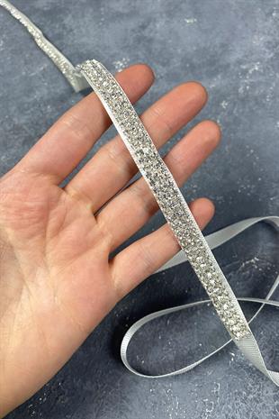 حزام فستان حجر بيوغلو لامع 3 صفوف