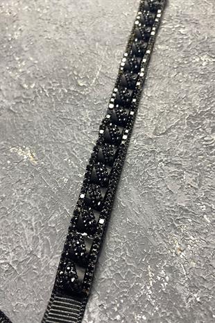 حزام فستان سهرة بحجر Beyoğlu اللامع