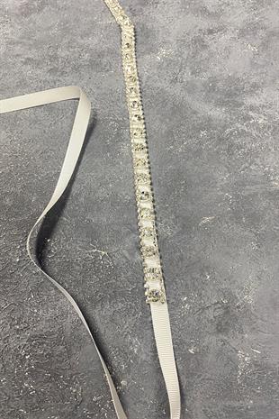 حزام فستان سهرة بحجر Beyoğlu اللامع