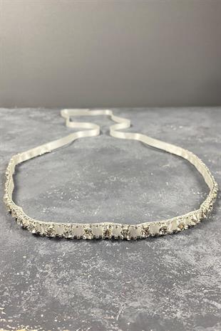 حزام فستان سهرة بحجر Beyoğlu اللامع