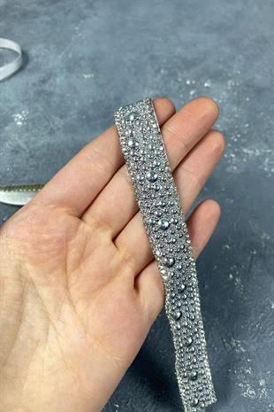 لامعة خرزة فضية مطرزة حجر مساء اللباس الحزام