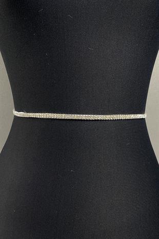 حزام فستان سهرة رقيق لامع من Beyoğlu Stone