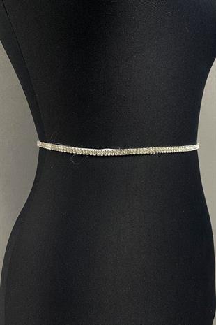 حزام فستان سهرة رقيق لامع من Beyoğlu Stone