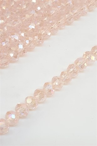 Parlak Pudra Kristal Boncuk 6 Mm