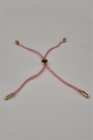 Pembe Asansörlü Bileklik İpi
