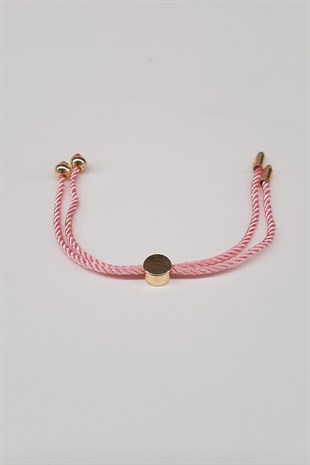 Pembe Asansörlü Bileklik İpi