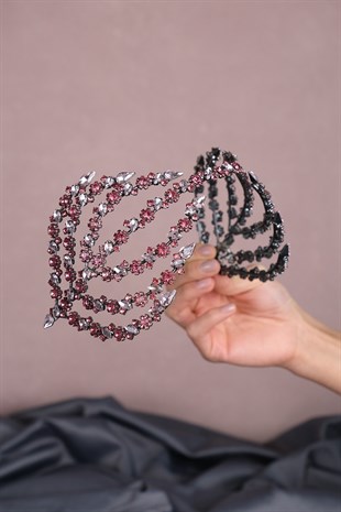 Pink Reversible Helen Hair Accessory Bridal Tiara