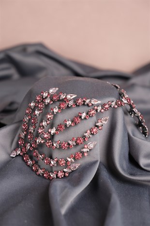 Pink Reversible Helen Hair Accessory Bridal Tiara