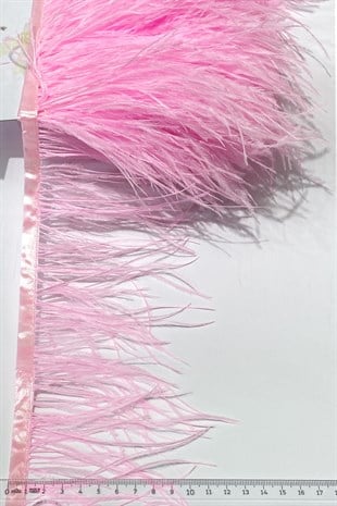 Pembe Deve Kuşu Tüyü 1 mt