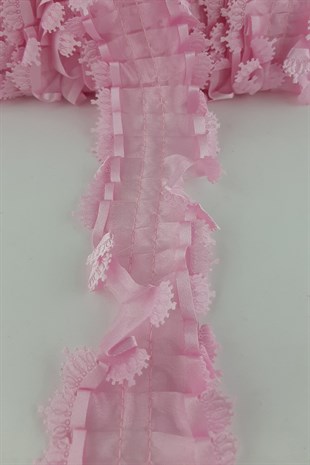 Pembe Fırfır Plise