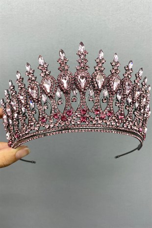 Pink Henna Model Bridal Henna Crown