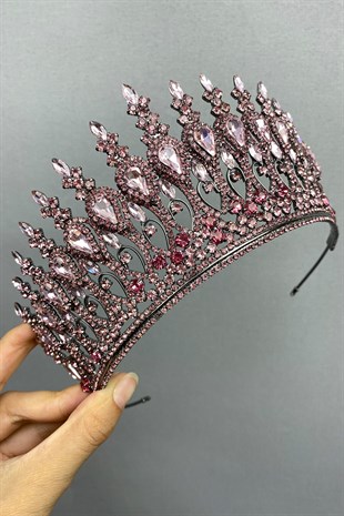 Pink Henna Model Bridal Henna Crown