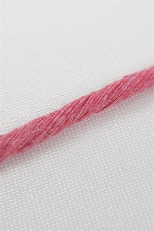 Pembe İnce Büklüm Makrome