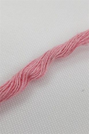 حبل مكرميه ملتوي ناعم وردي 100 متر