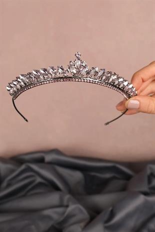 Pink Thin Shuttle Stone Bridal Henna Crown