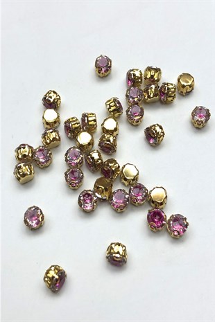 Pink Cased Plastic Strut Stone 25 pcs