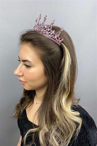Pink Leonis Model Bride Henna Crown