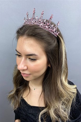 Pink Leonis Model Bride Henna Crown