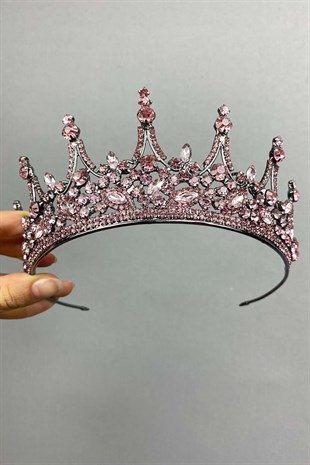 Pink Leonis Model Bride Henna Crown
