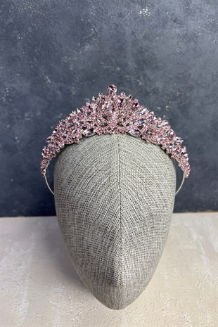 Pembe Lessa Tasarım Gelin Kına Tacı