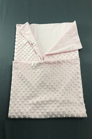 Pink Chickpea Baby Blanket Polka Dot