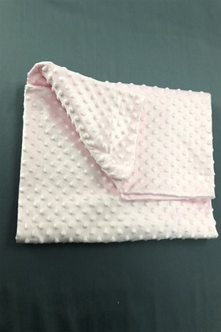 Pink Chickpea Baby Blanket Polka Dot