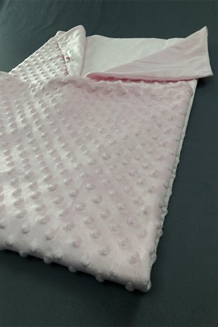 Pink Chickpea Baby Blanket Polka Dot