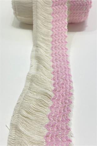 Pembe Pamuk Püskül Saçak